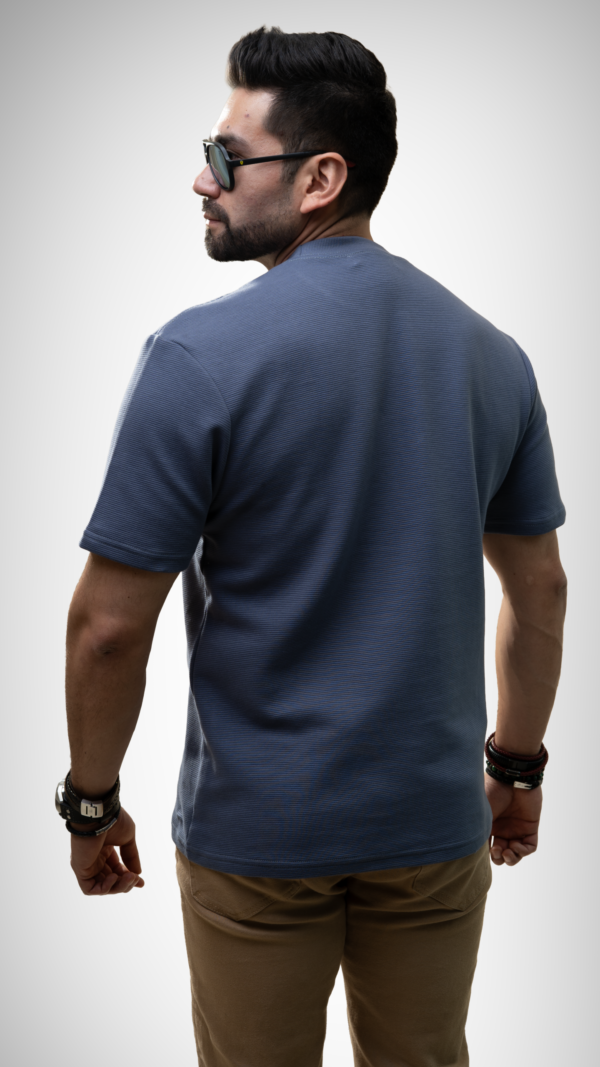 Camiseta Pesada 100% Algodón - Azul