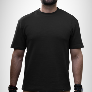 Camiseta Pesada 100% Algodón - Negra