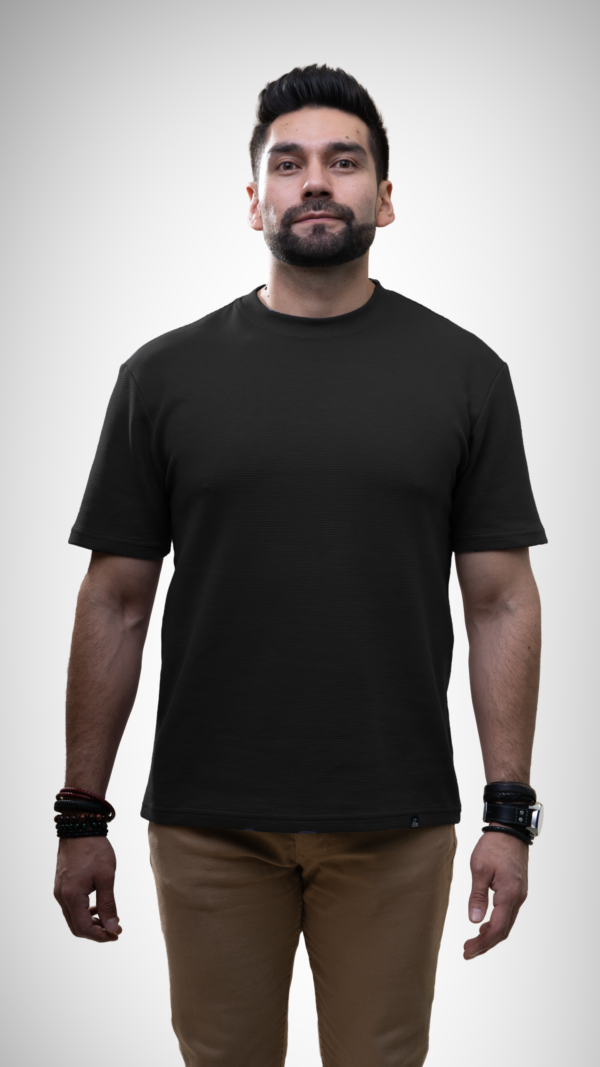 ceres black 20110 Camiseta Pesada 100% Algodón - Negra